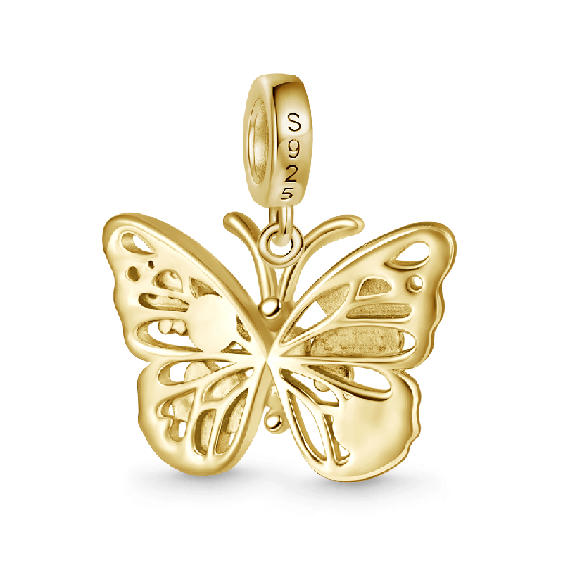 Sparkling Butterfly Moonstone Pendant