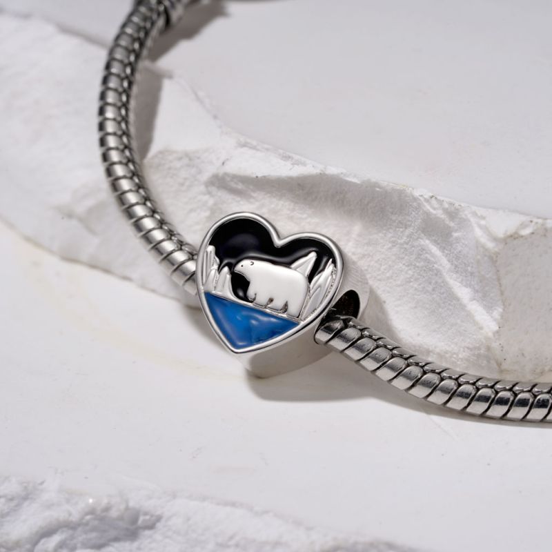 Polar Bear Engravable Love Charm