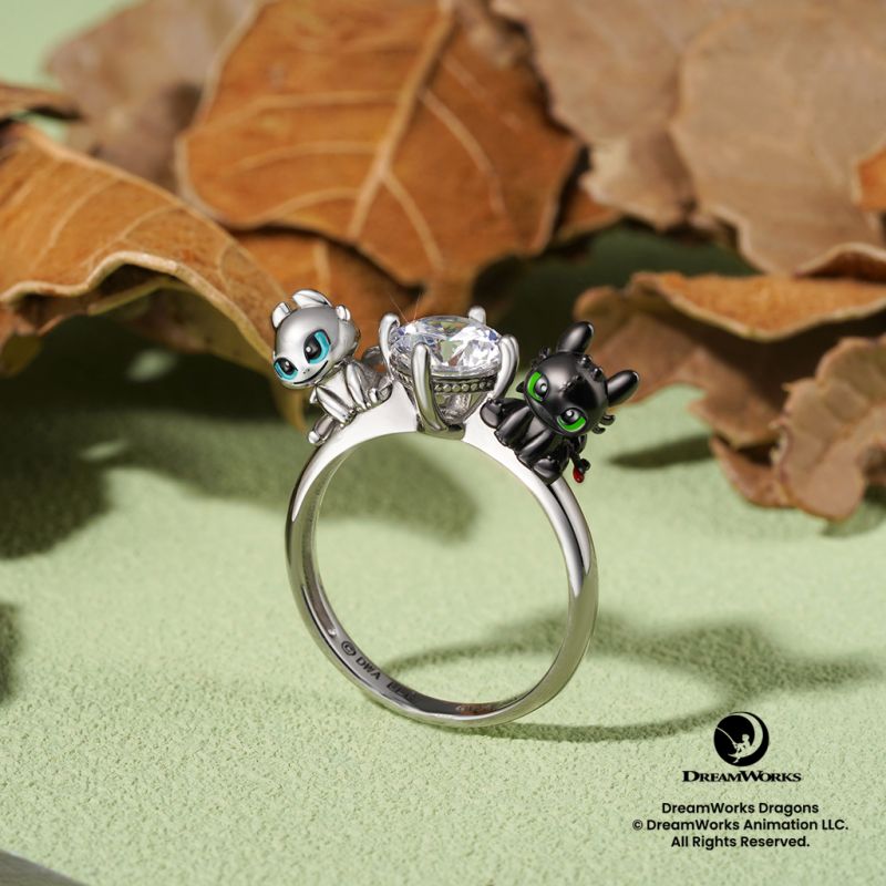 Toothless & Light Fury Ring