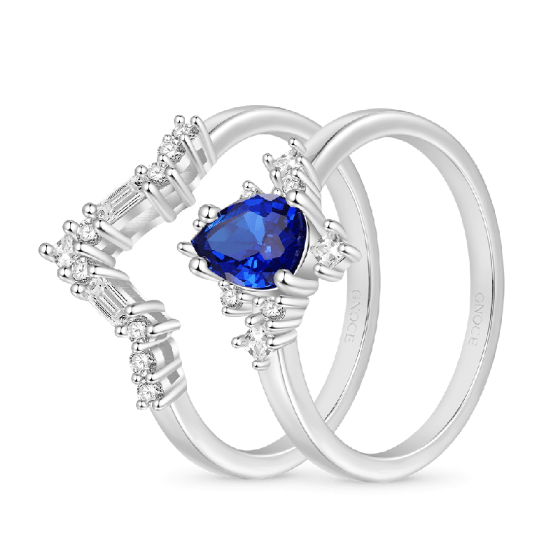 Royal Blue Stackable Rings
