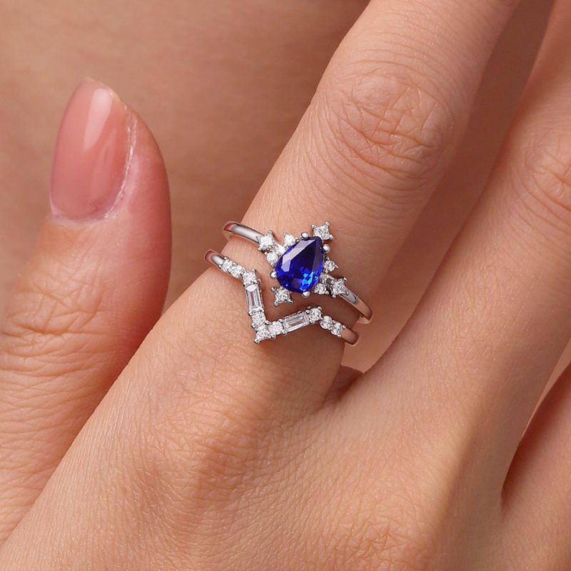 Royal Blue Stackable Rings