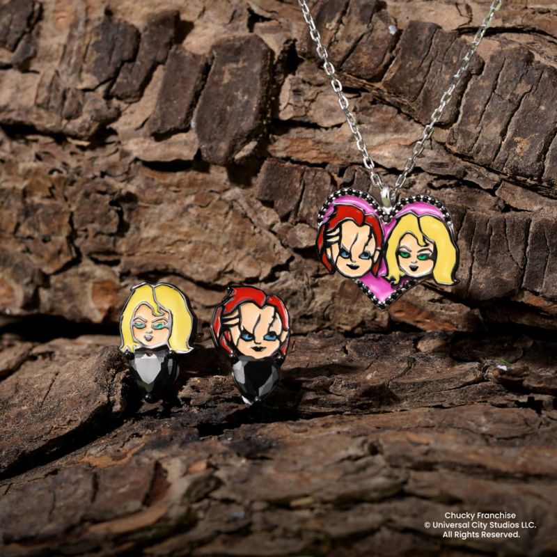 Chucky and Tiff Heart Necklace