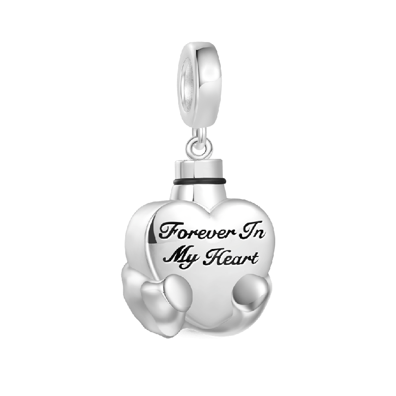 Engravable Heart Urn Ashes Pendant