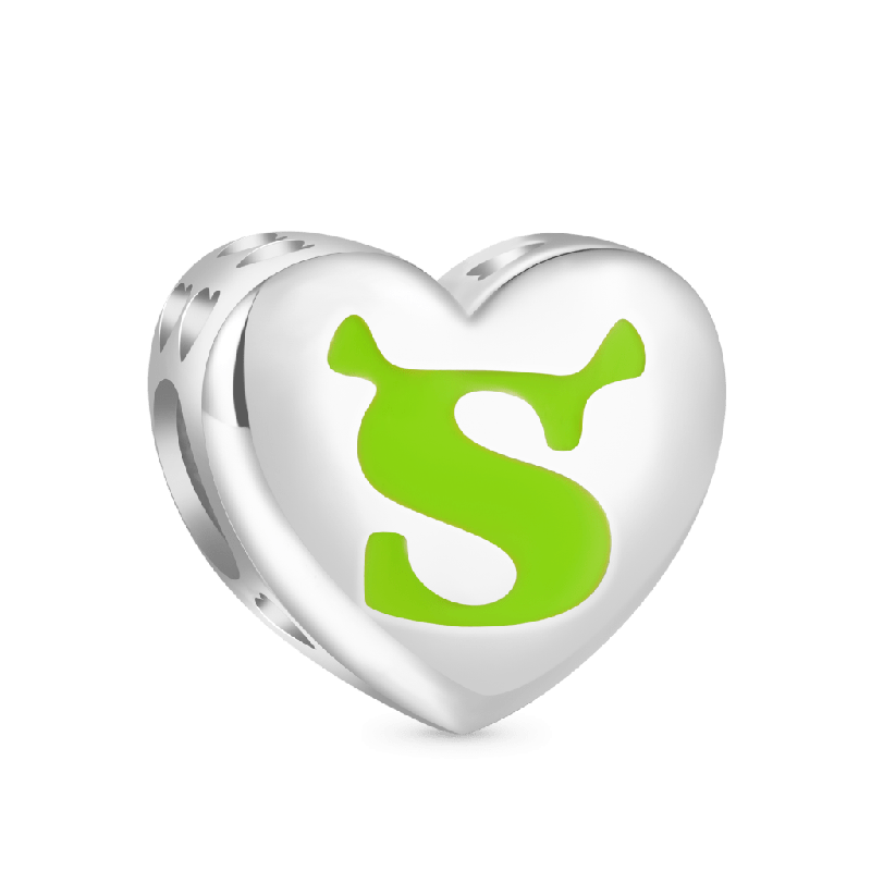 Shrek & Fiona Heart Charm