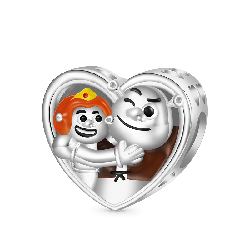 Shrek & Fiona Heart Charm