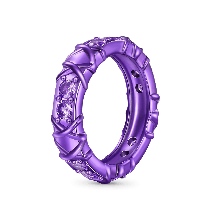 Shiny Purple Candy Ring