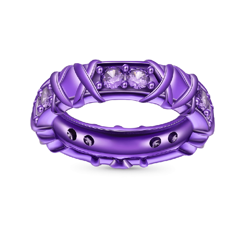 Shiny Purple Candy Ring