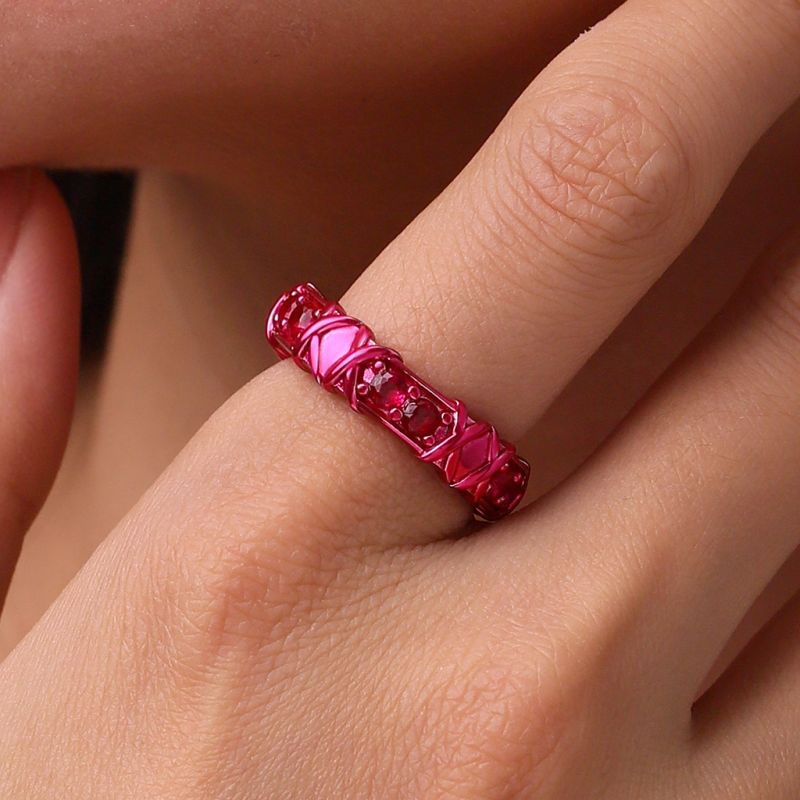 Shiny Pink Candy Ring