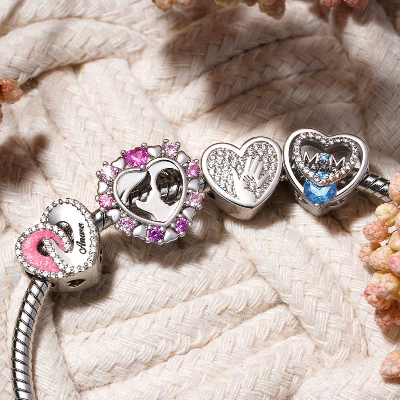 Mothers Palms Heart Charm