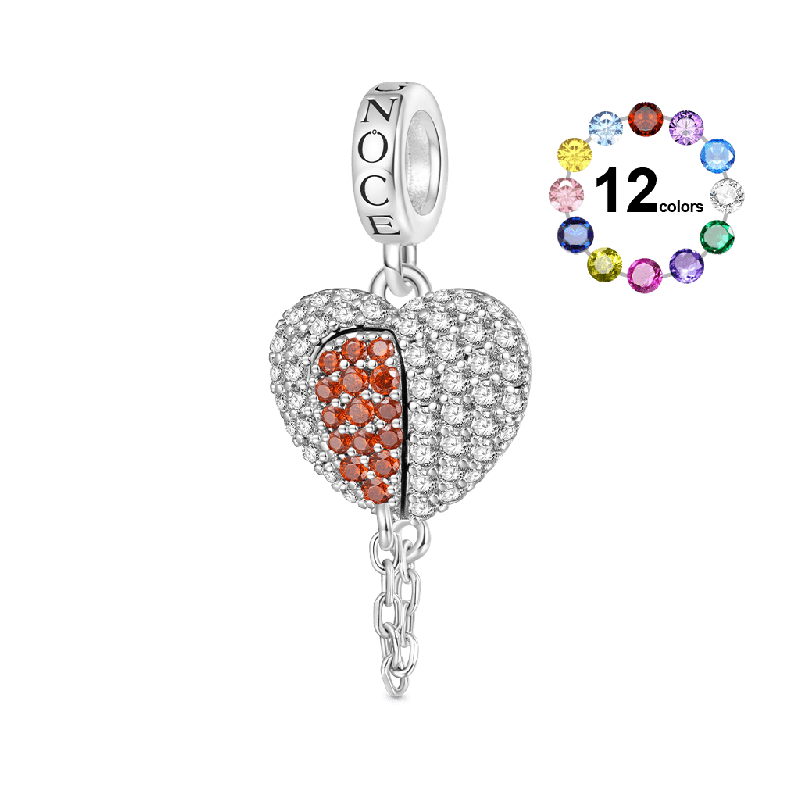 Valentines Day Broken Heart Pendant