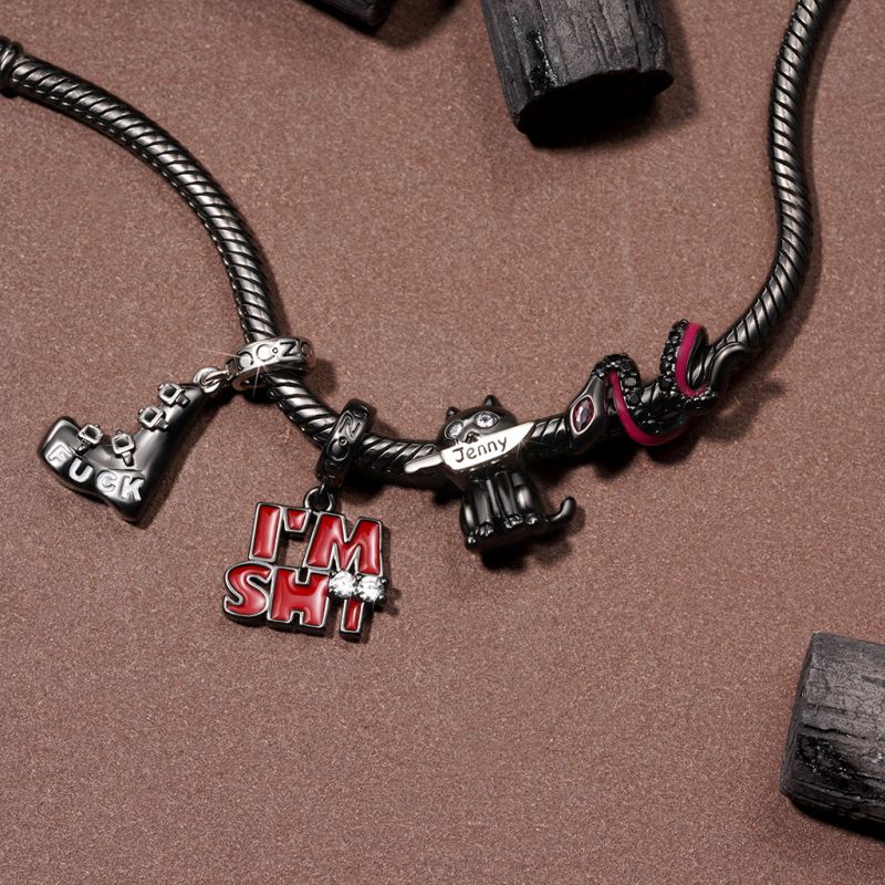 Luminous Black Snake Charm