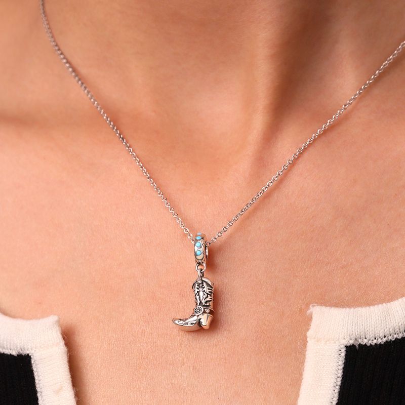 Western Cowboy Boot Pendant