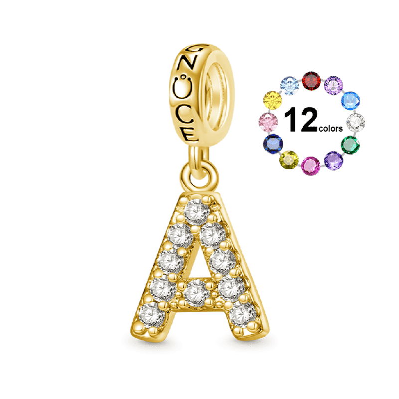 18k Gold Plated Letters Gift Pendant