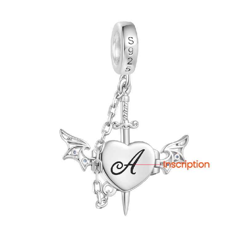 Wounded Heart & Dagger Pendant