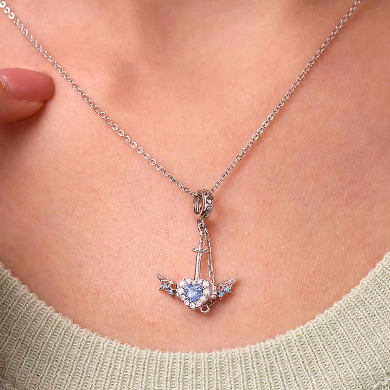 Wounded Heart & Dagger Pendant