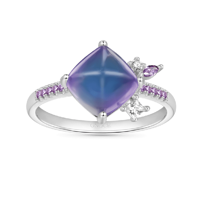 Fluorite Crystal Sugar Tower Ring