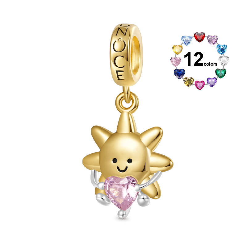 Smiling Sun Embraces Love Pendant