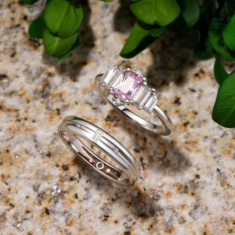 Cubic Zirconia Mens Band