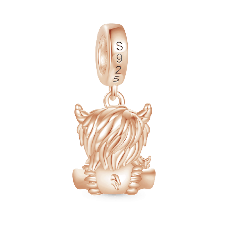 Highland Cow Mother and Child Pendant