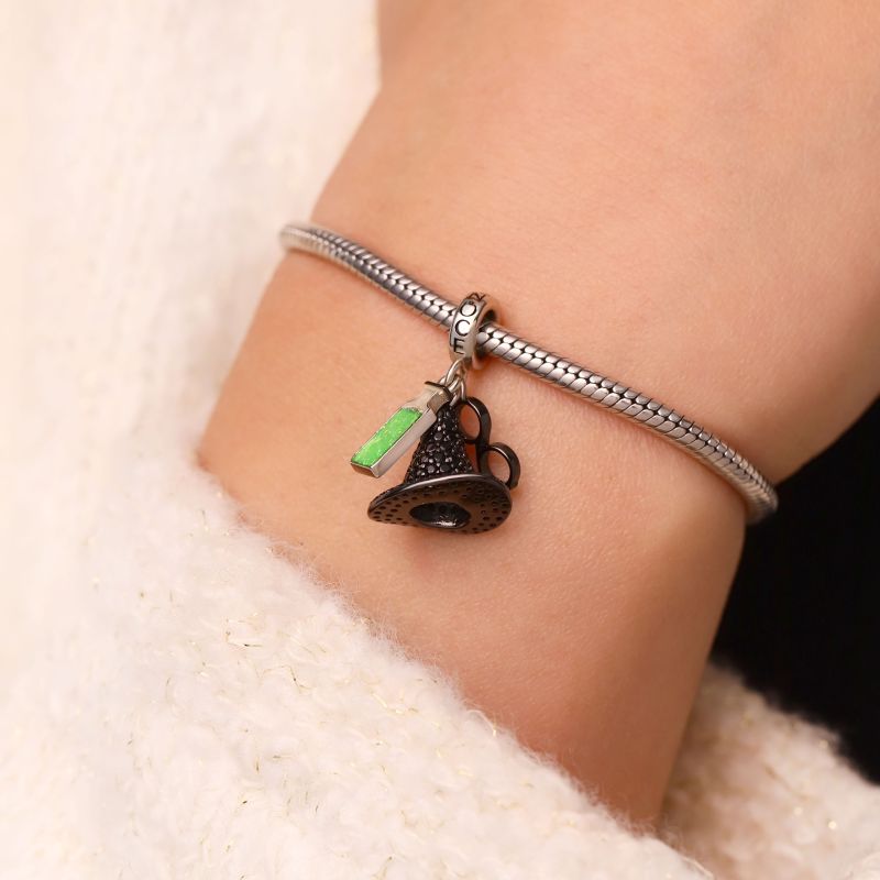 Wicked Elphaba Black Hat Triple Pendant