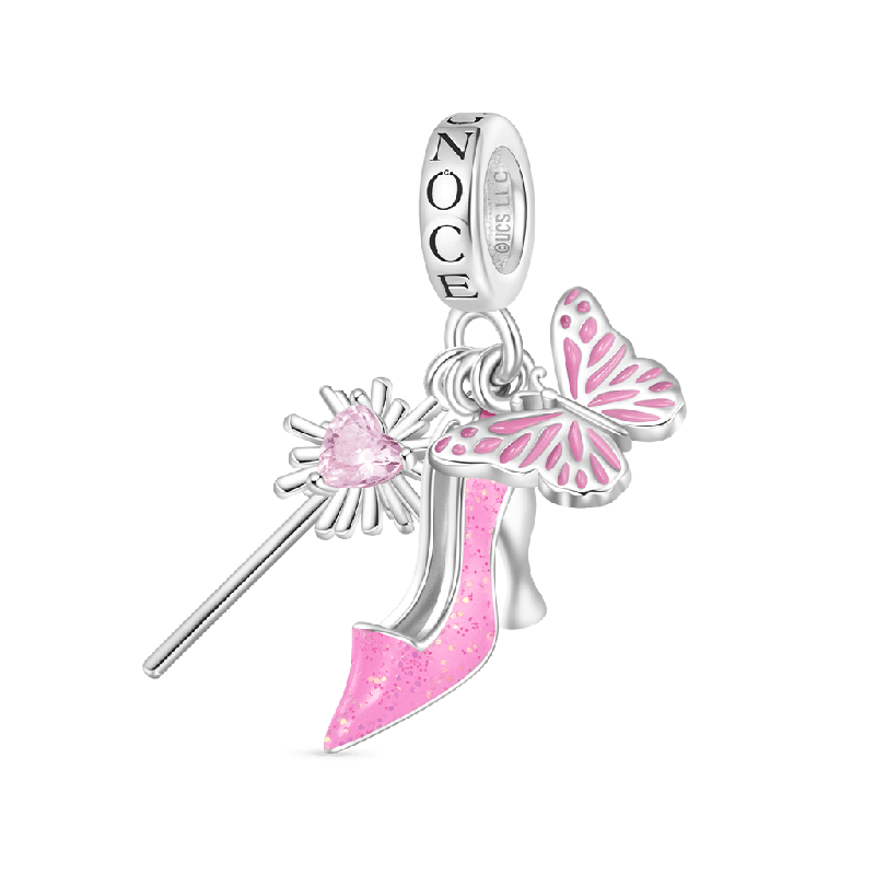 Wicked Glinda Bubble Wand Triple Pendant