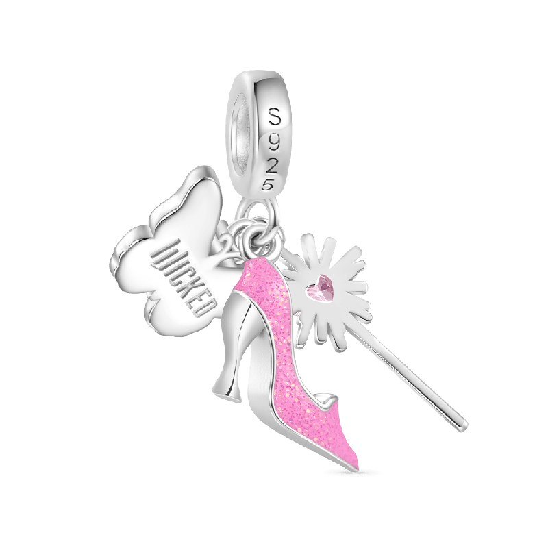 Wicked Glinda Bubble Wand Triple Pendant