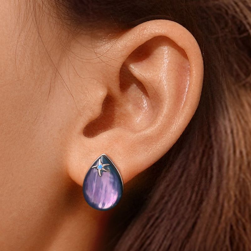 Aurora Mother of Pearl Earrings