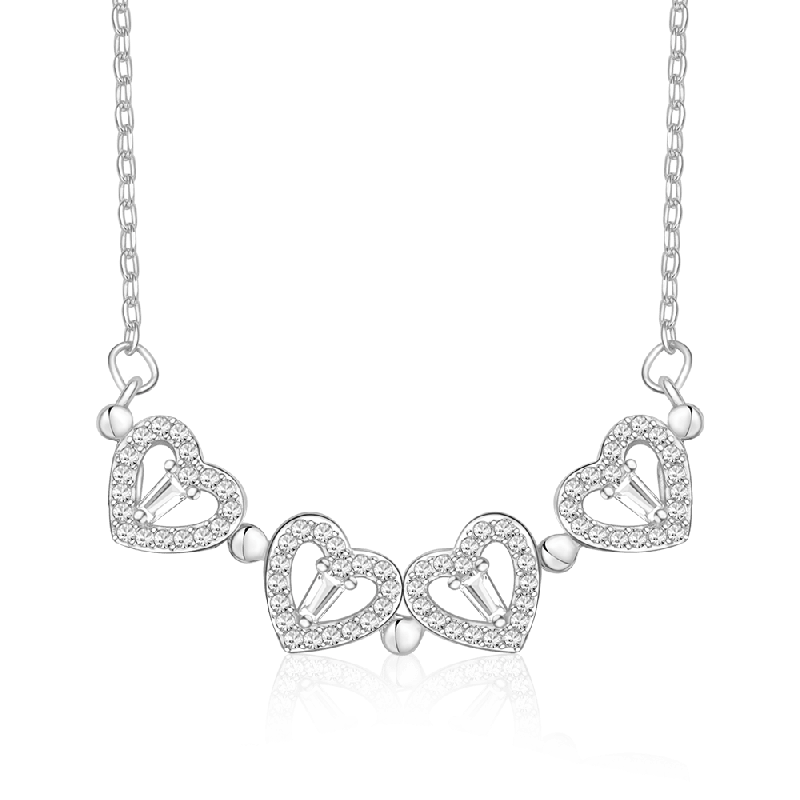 Silver Fourleaf Clover Necklace
