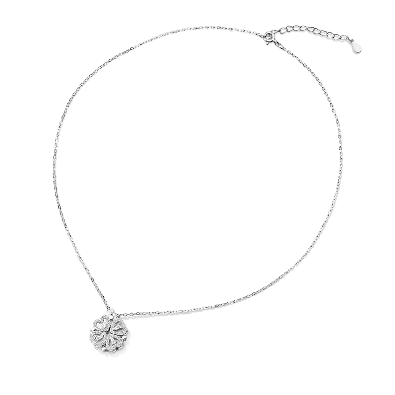 Silver Fourleaf Clover Necklace
