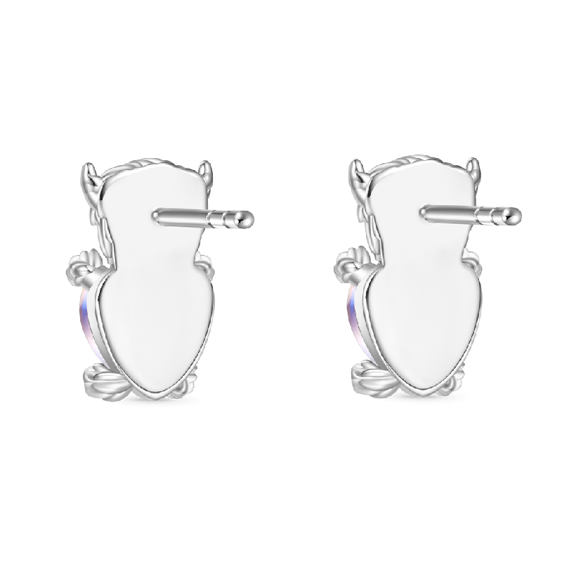 Highland Cow Moonstone Earrings