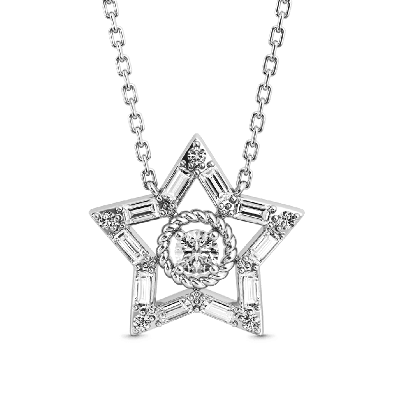 Shiny Five-pointed Star Necklace