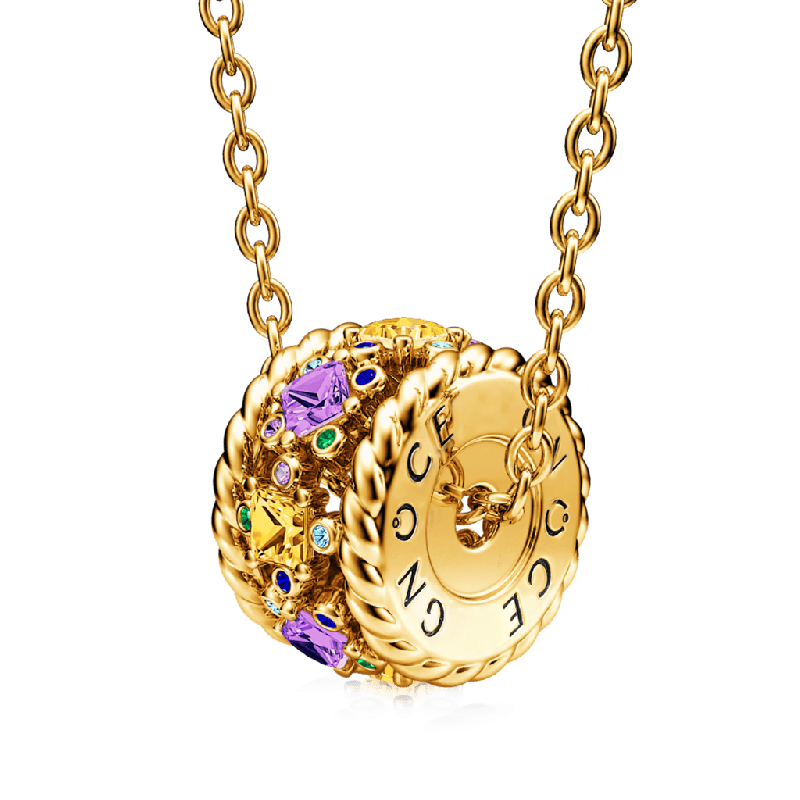 Sunny Day Drum Pendant Necklace