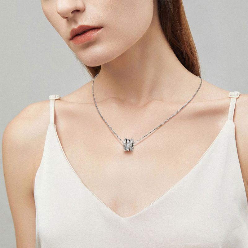 Angel Wing Drum Pendant Necklace