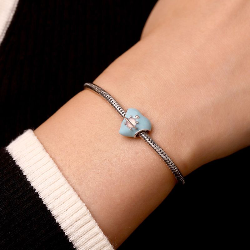 Blue Love Planet Charm