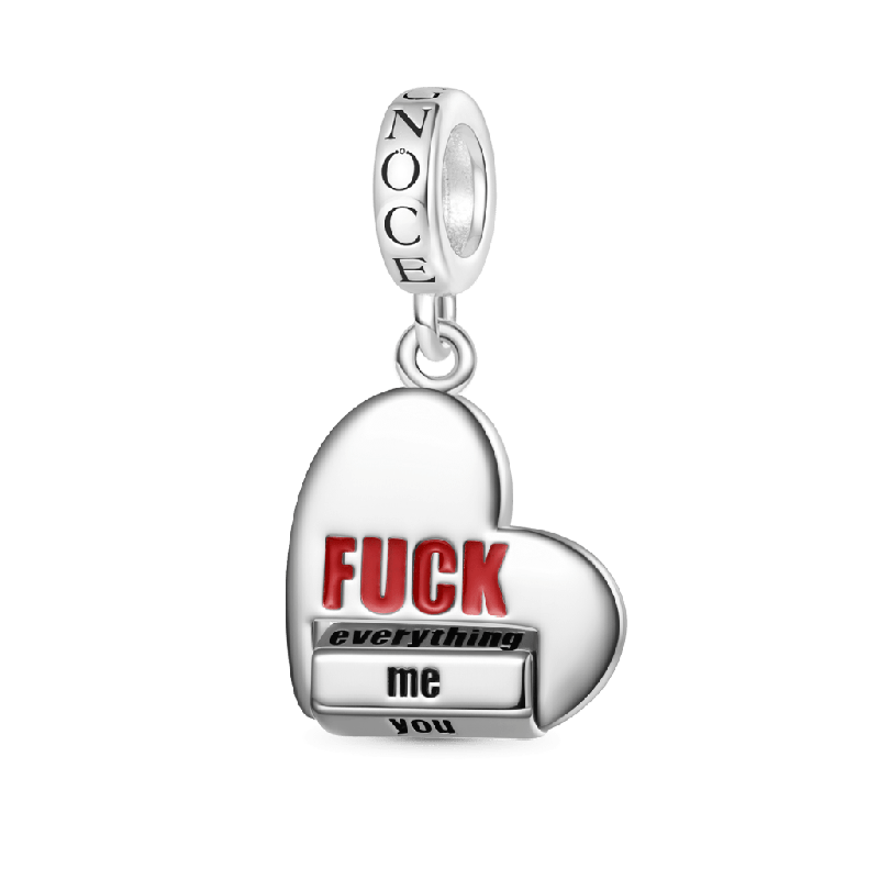 Rotating FUCK World Pendant