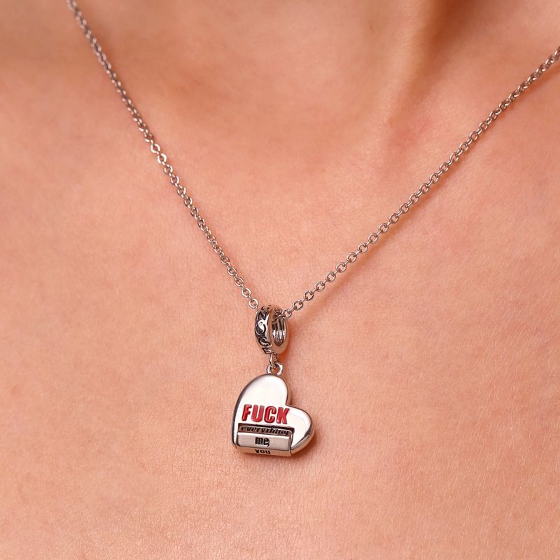 Rotating FUCK World Pendant