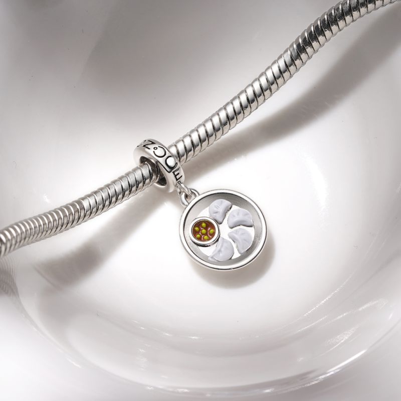 A Plate of Dumplings Pendant
