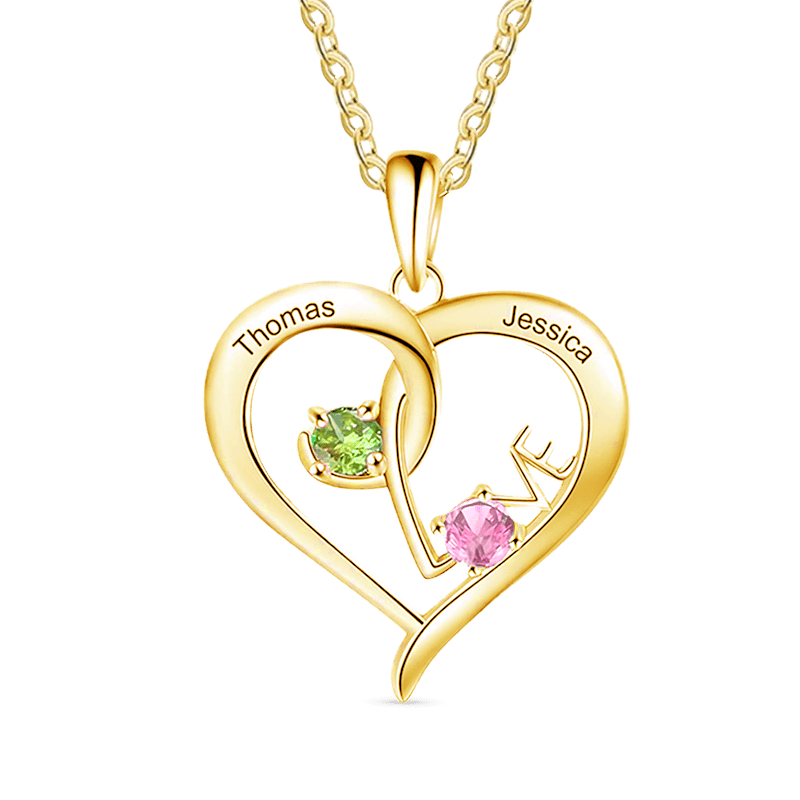 Simple Love Interlaced Necklace