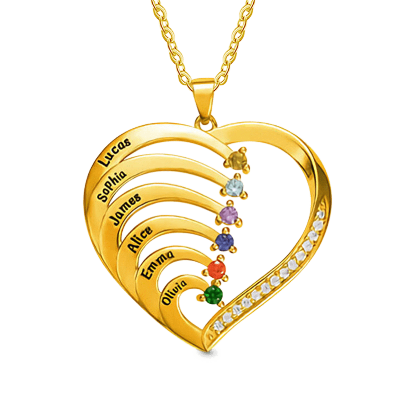 Creative Three-color DIY Heart Necklace