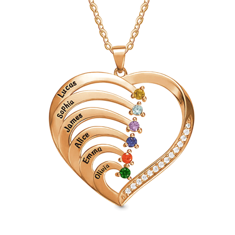 Creative Three-color DIY Heart Necklace