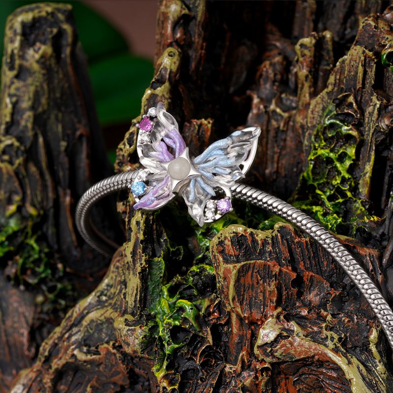 Sparkling Colorful Butterfly Stopper