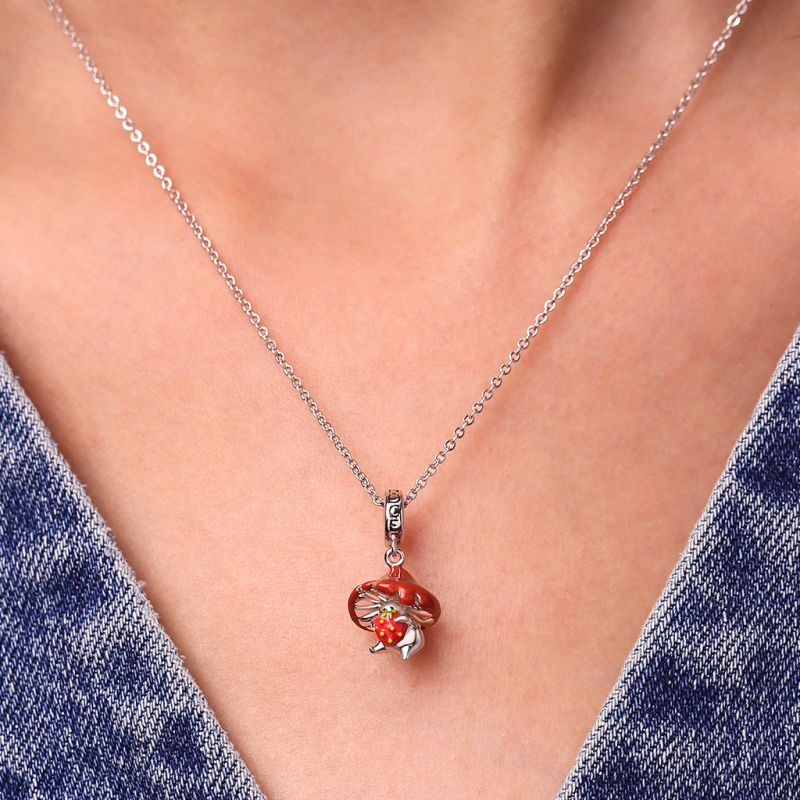 Strawberry Mushroom Pendant