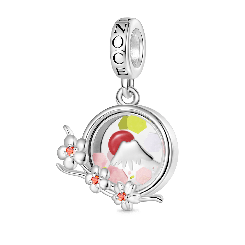 Cherry Mount Fuji Quicksand Pendant