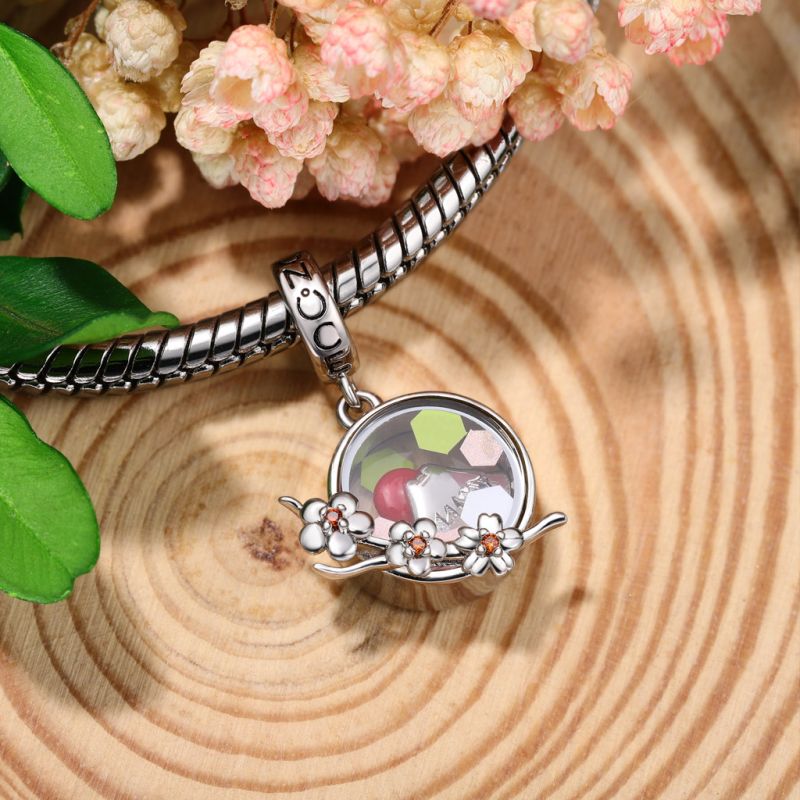 Cherry Mount Fuji Quicksand Pendant