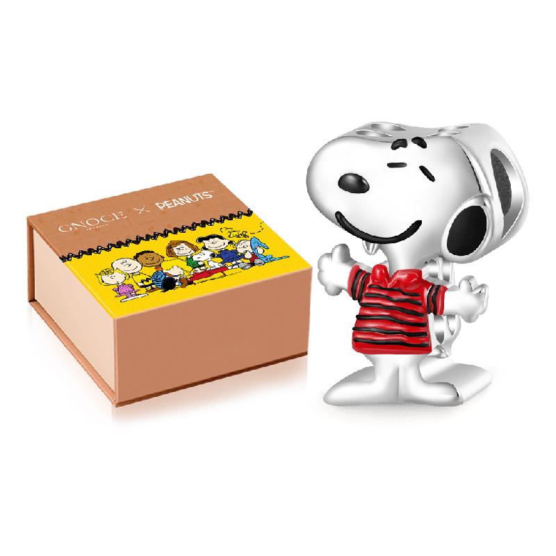 Peanuts Snoopy Striped Short-sleeve Charm