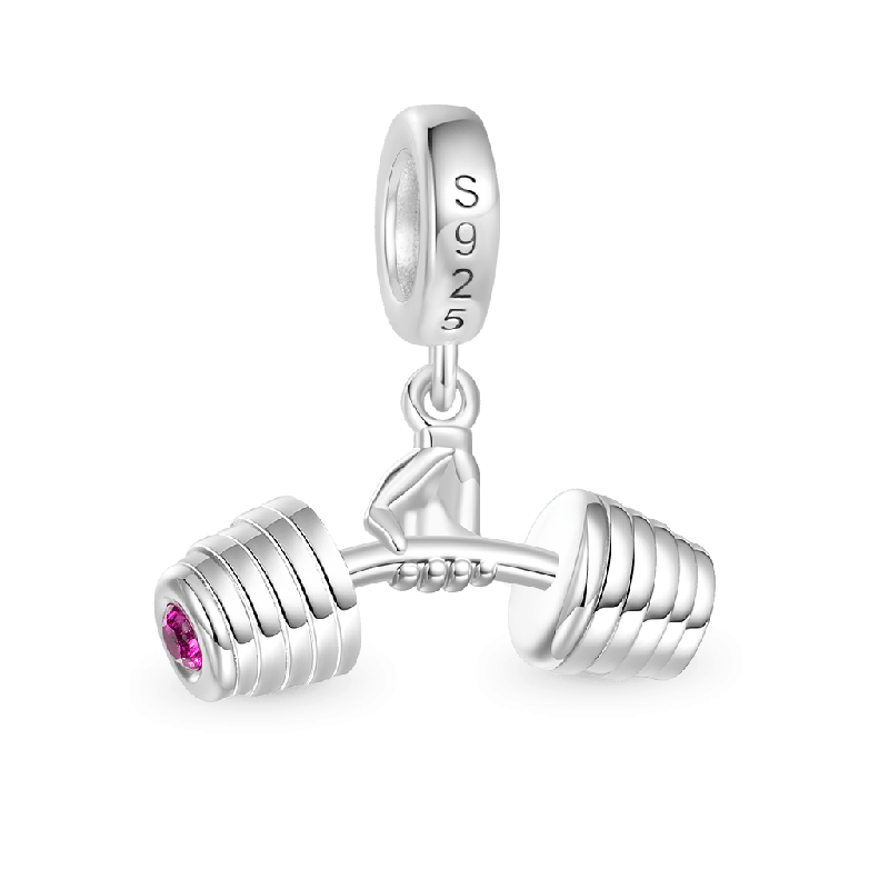 Fitness Enthusiast Dumbbell Pendant