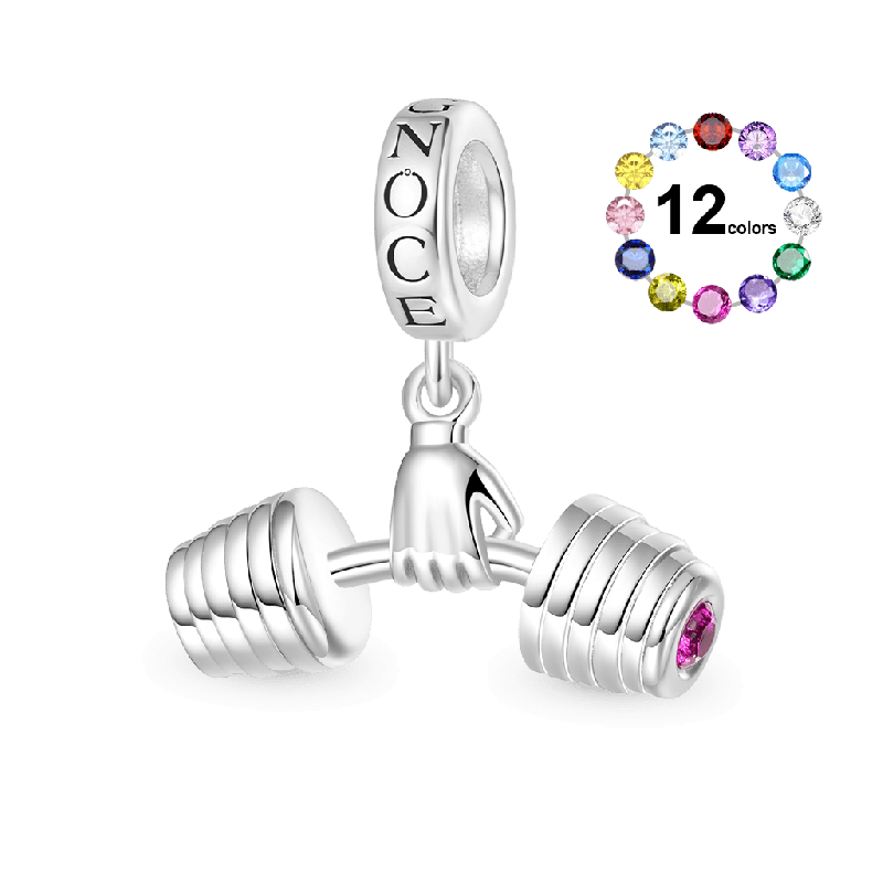 Fitness Enthusiast Dumbbell Pendant