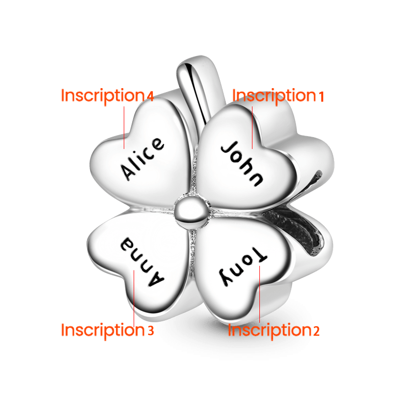 Four-leaf Clover Engravable Charm
