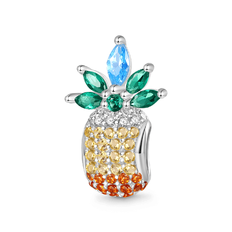 Full Diamond Pineapple Charm