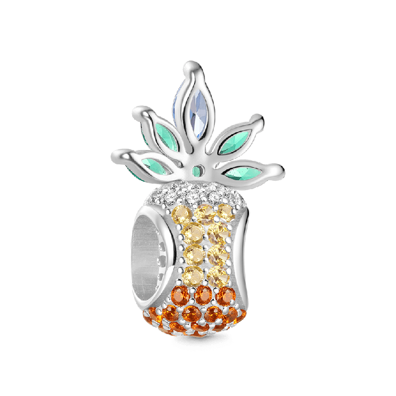 Full Diamond Pineapple Charm